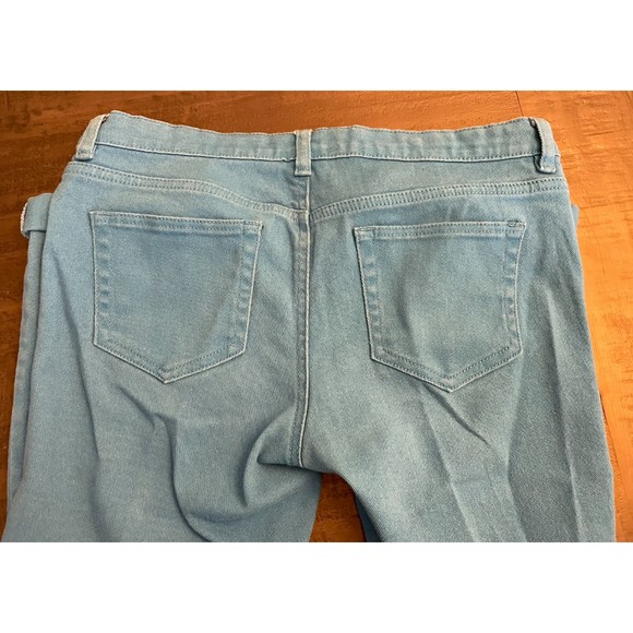 Joe Fresh Slim Turquoise Royal Blue Capris Jeans- Sz 8 - Picture 5 of 5